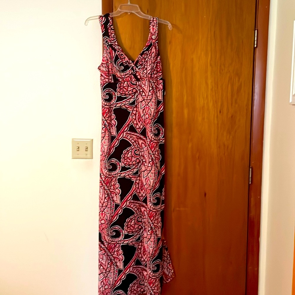 Sleeveless paisley long dress by INC. Never worn.